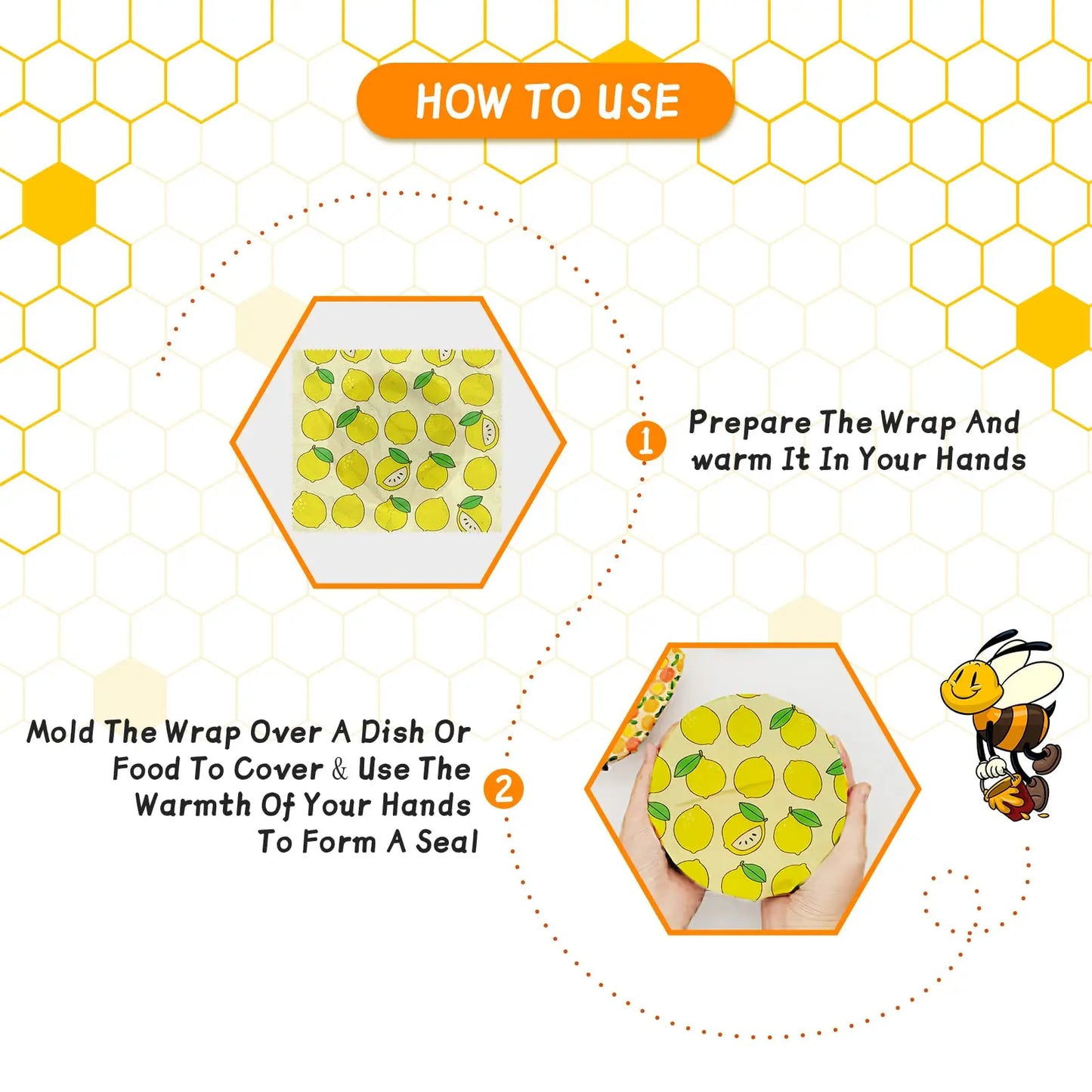 Reusable Beeswax Food Wraps - A natural alternative to Plastic